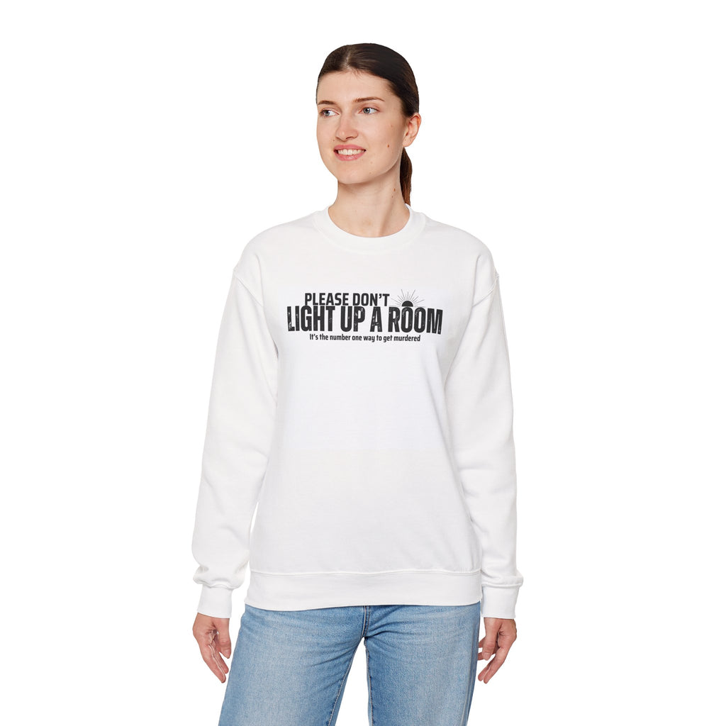 Stay Alive Crewneck Sweatshirt - White