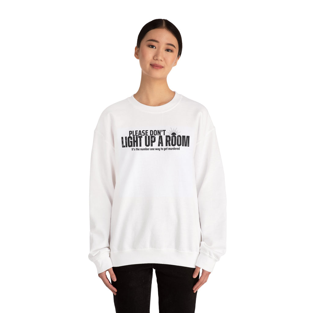 Stay Alive Crewneck Sweatshirt - White