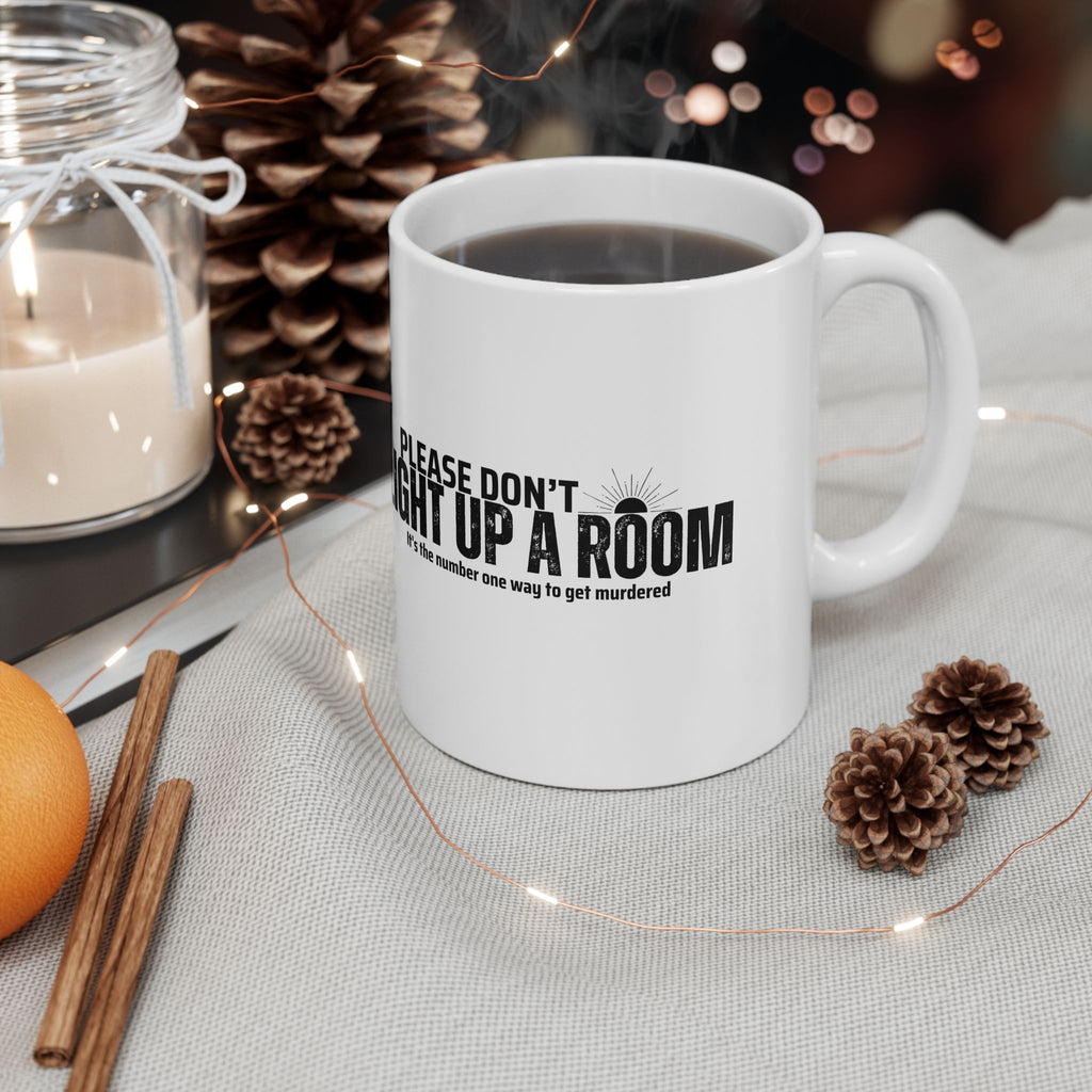 Stay Alive - White Ceramic Mug (11oz, 15oz)