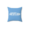 Stay Alive Faux Suede Pillow - Blue